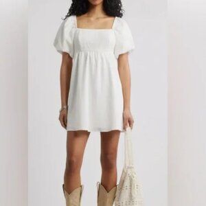 BP White Puff Sleeve Blouse